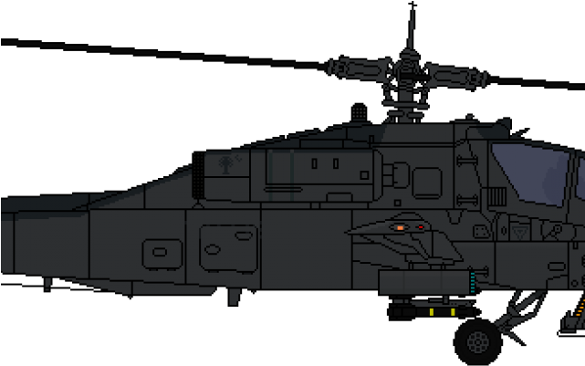Army Helicopter Clipart Cartoon Attack - Ah 64 Apache Png (640x480), Png Download