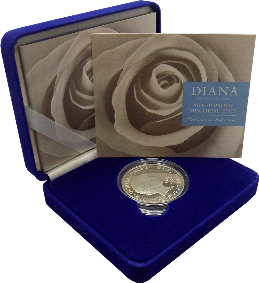Pre-owned 1999 Uk Princess Diana Memorial Silver Proof - Rose (900x900), Png Download