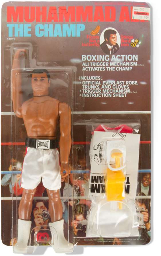 Muhammad Ali Action Figure (640x982), Png Download