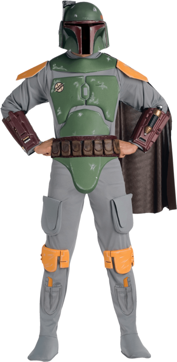 Deluxe Boba Fett Costume (800x1268), Png Download