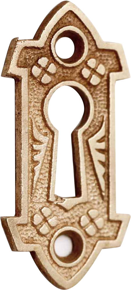 Aesthetic Polished Bronze Keyhole Cover - Emblem (994x994), Png Download