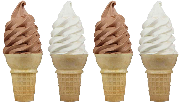 #jimmyssoftserve - Softy Ice Cream Chocolate (744x419), Png Download