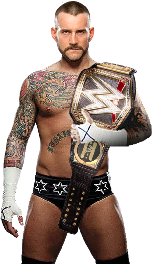 Cm Punk Png - Cm Punk Wwe World Champion (728x1098), Png Download