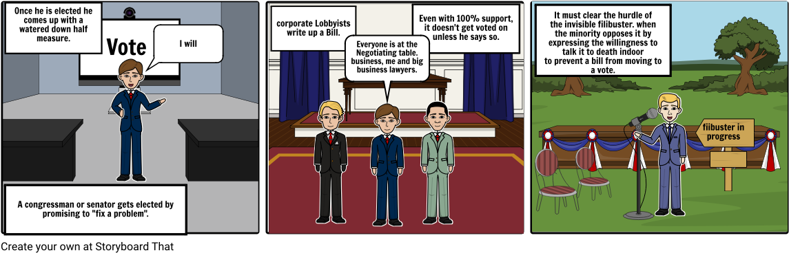 How A Bill Becomes A Law - Cartoon (1164x385), Png Download