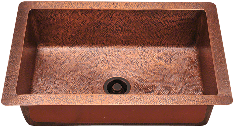 Cp4 - 24 Undermount Copper Sink (784x627), Png Download