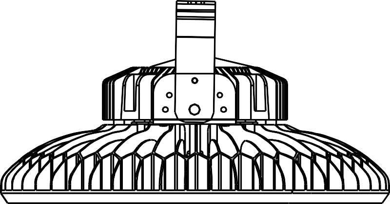 1 Ceiling Or Wall Mounted - Line Art (800x420), Png Download
