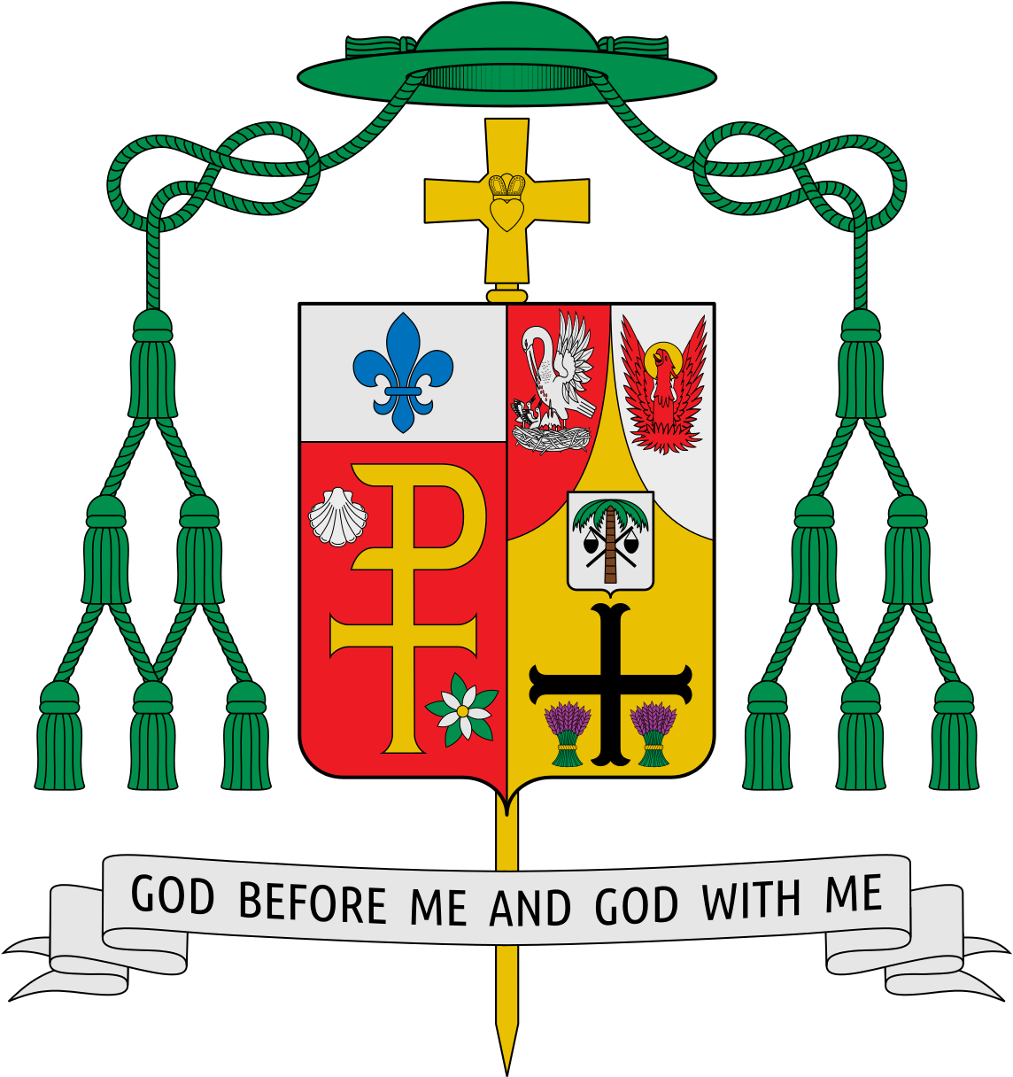Coat Of Arms Of John Gerard Noonan - Bishop Oscar Jaime Florencio Coat Of Arms (1150x1226), Png Download