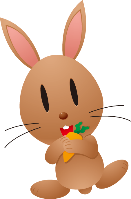 Rabbit Clipart Tubes Clipart De P Scoa Tubes Clipart - Small Cartoon Pictures Of Animals (452x686), Png Download