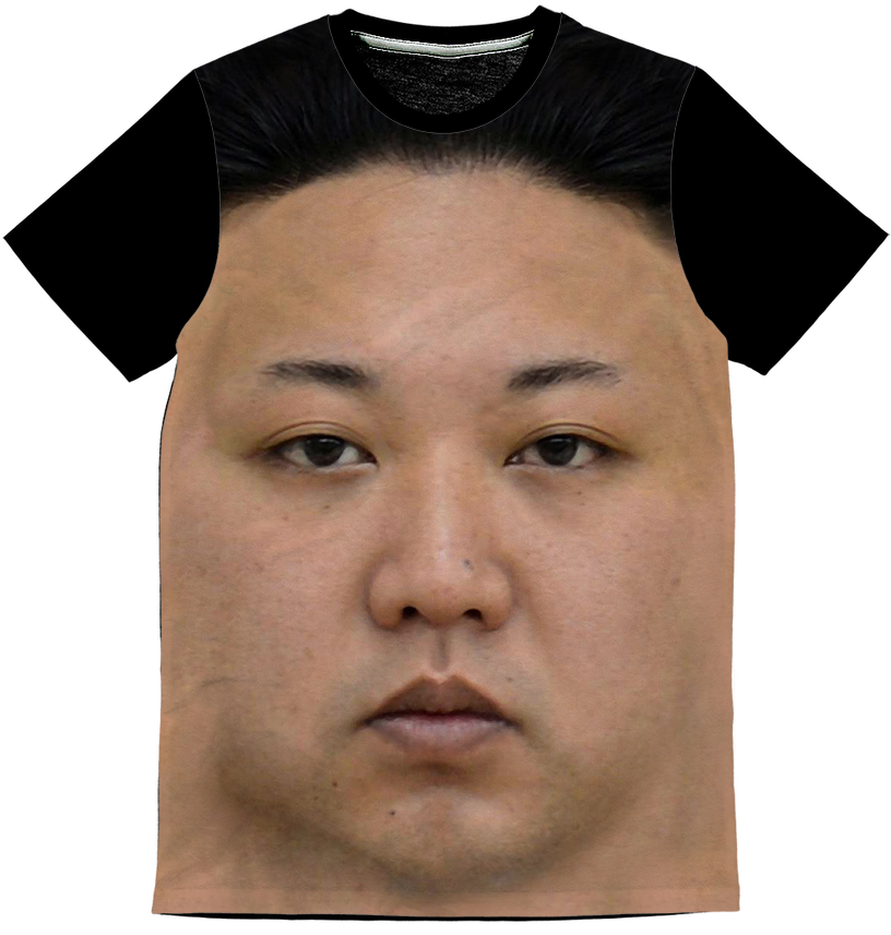"kim Jong Un Classic Sublimation Panel T-shirt\ - Kim Jong Un Chin (1024x1024), Png Download