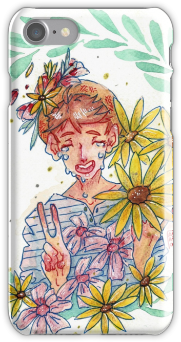 Oikawa Flowers Haikyuu By Trogloemochonal - Mobile Phone Case (500x667), Png Download