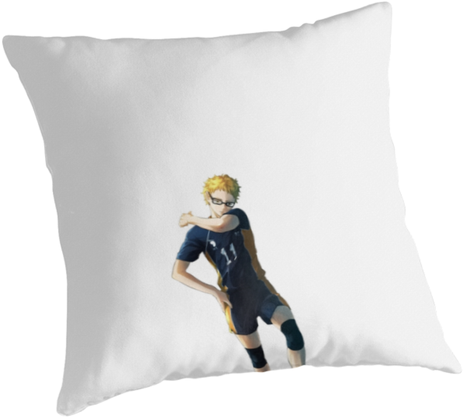 Tsukki - Haikyuu - Throw Pillow (875x875), Png Download