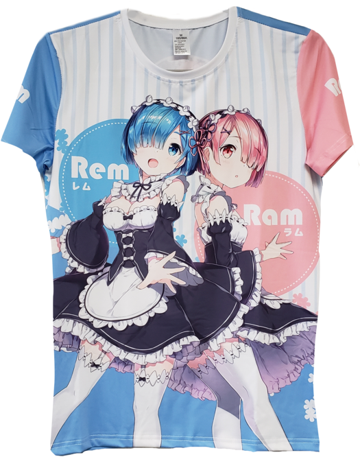 Zero Rem Ram - Demon Rem Re Zero (1024x768), Png Download