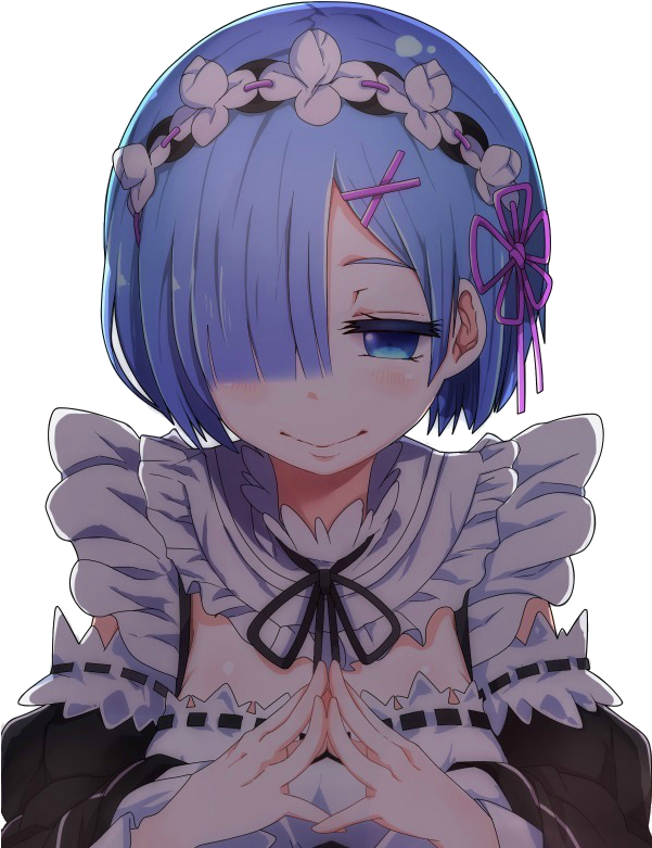 Наклейка Rem » Re - Kara Hajimeru Isekai Seikatsu Rem (600x796), Png Download