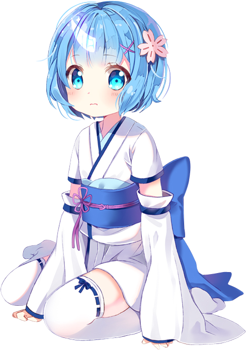 #rem #рем Re - Rem And Ram Horns (520x718), Png Download