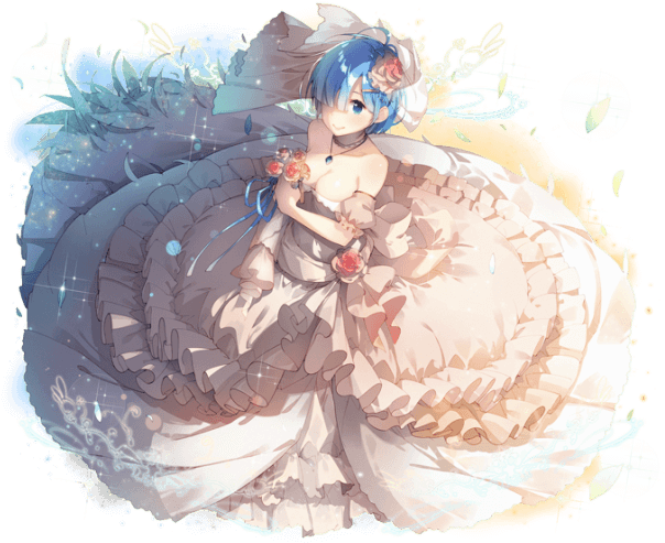 2014-2017 Square Enix Co - Married Rem Re Zero (625x500), Png Download