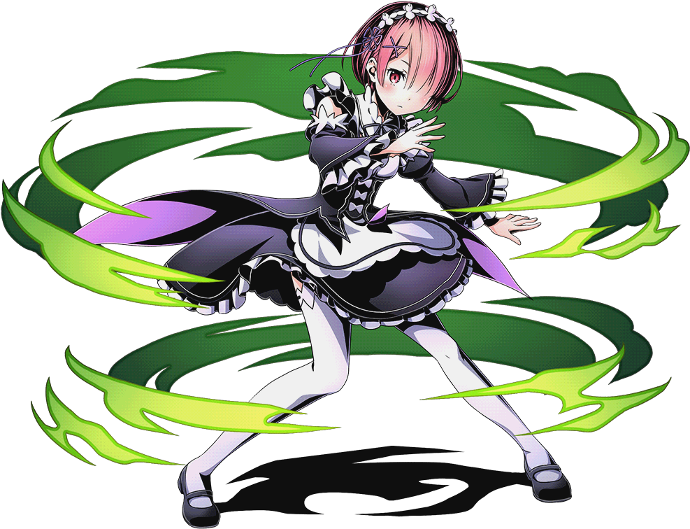 Re Zero Kara Hajimeru Isekai Seikatsu,anime,аниме,rem - Re Zero Ram Power (1024x1024), Png Download