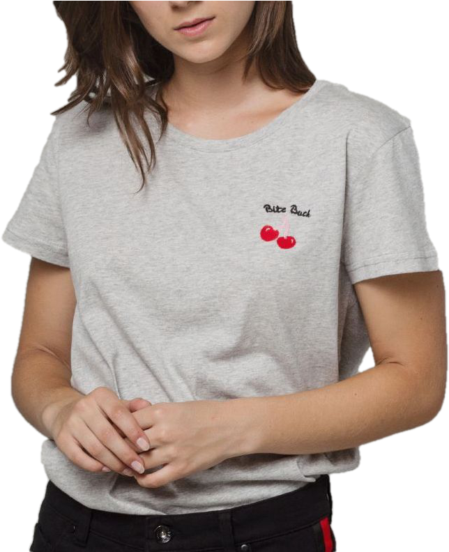 Lolito T-shirt Bite Back - Girl (792x792), Png Download