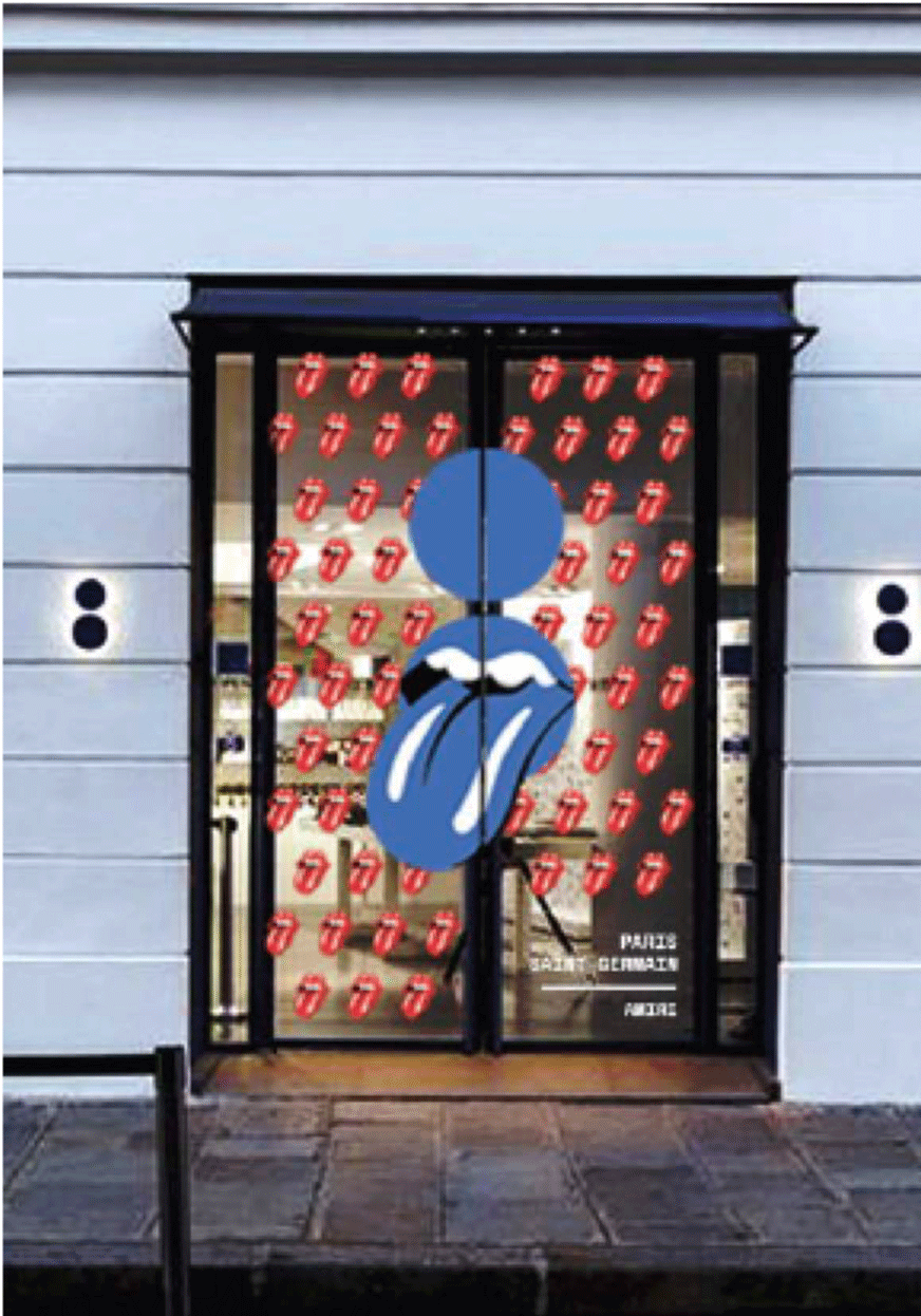 The Rolling Stones, Unvielied A Parisian- Themed Capsule, - Home Door (2560x1246), Png Download