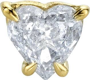 Diamond Heart Stud - Engagement Ring (1800x1800), Png Download