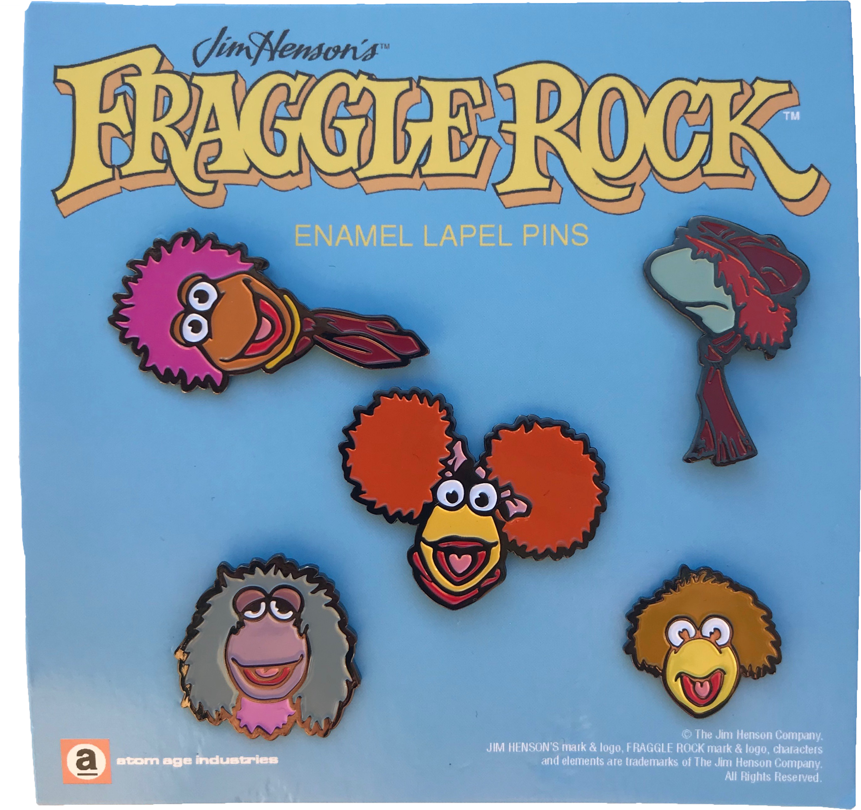 Fraggle Rock Enamel Pin (2881x3093), Png Download