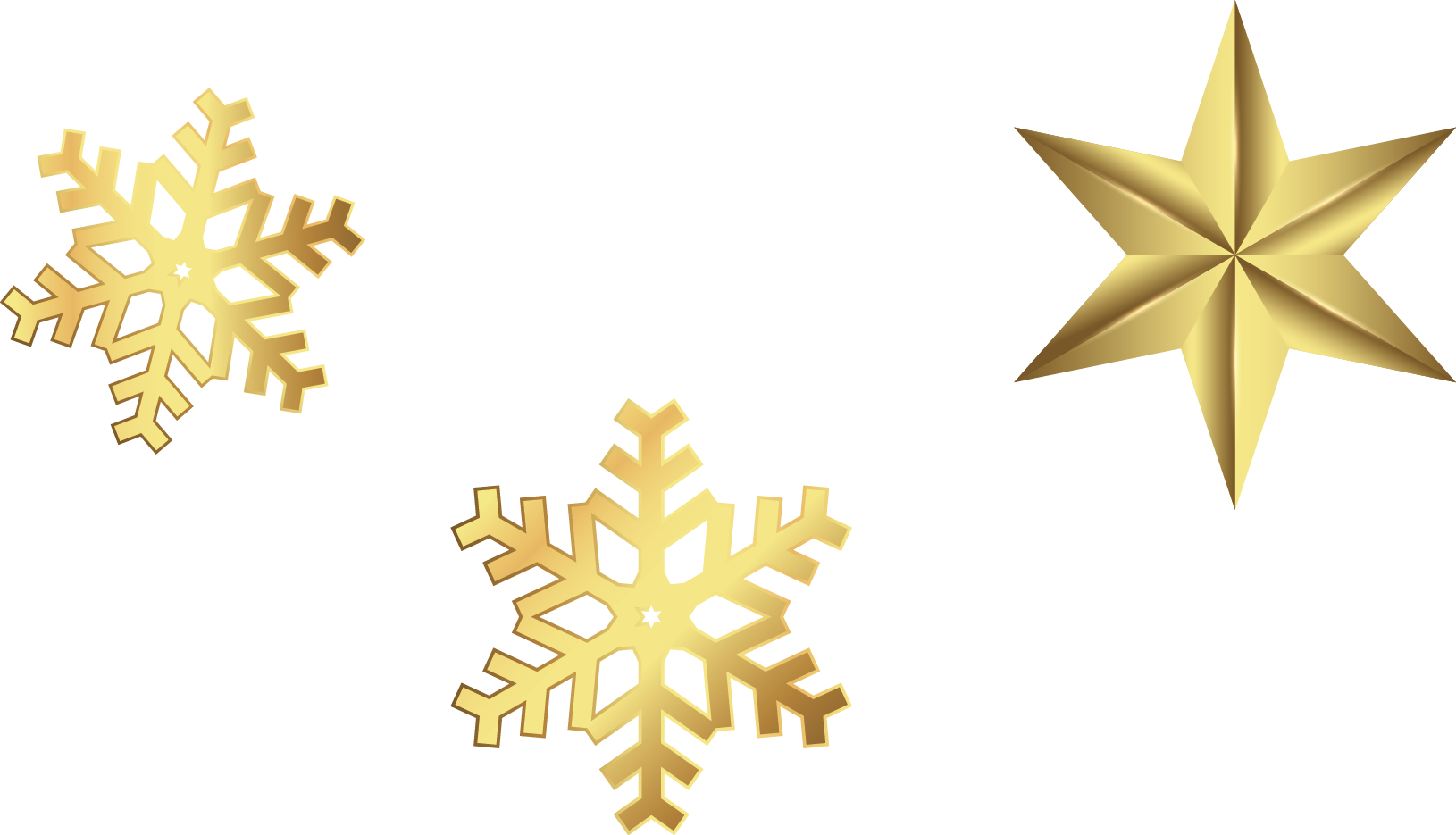 Snowflake Schema Computer File Golden Stars - Estrela Floco De Neve Png (1630x935), Png Download