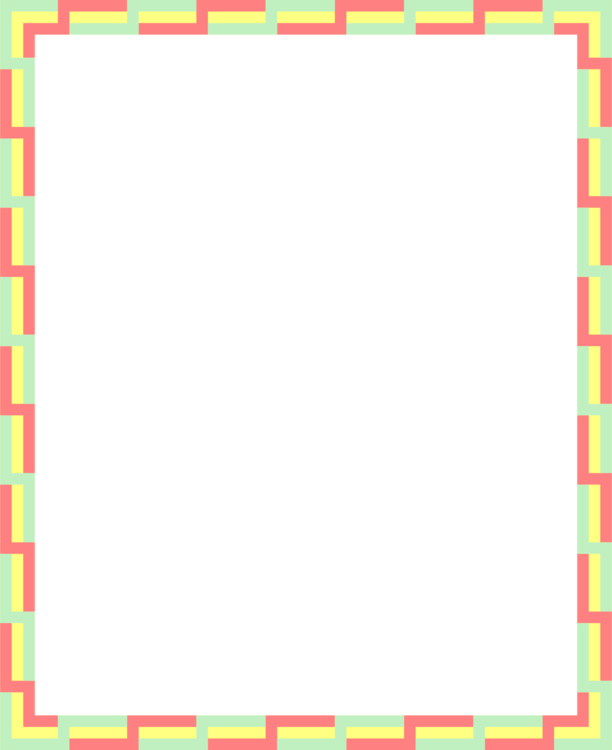 Picture Frames Rectangle Yellow Square Area - Paper (612x750), Png Download