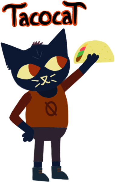 Cats And Tacos Tumblr Jakidi Ⓒ - Cat Grabs Treat (500x666), Png Download