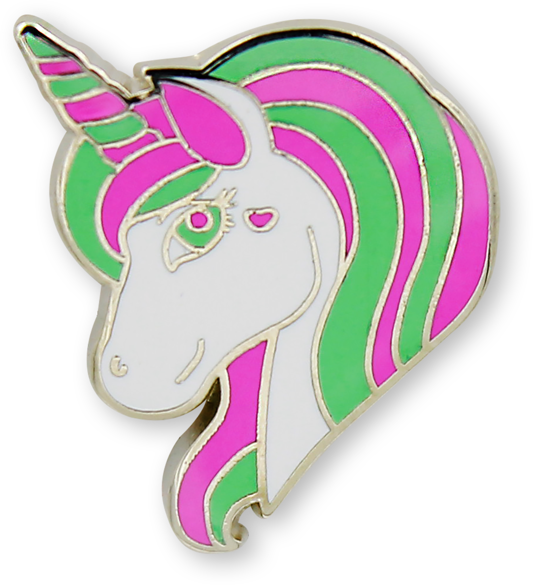 Unicorn Enamel Pin - Illustration (1200x1341), Png Download