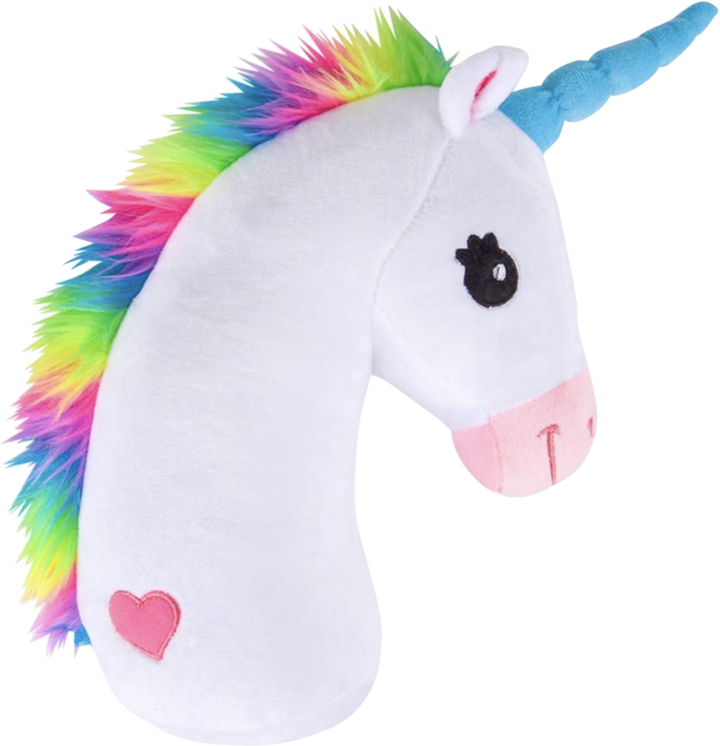 Unicorn Stuffed Head (1050x1087), Png Download