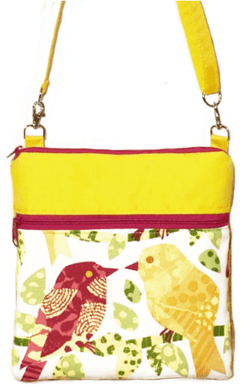 Yellow Nylon - Shoulder Bag (585x600), Png Download