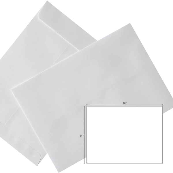 Butterfly White Envelope 12″ X 16″ 250's/box - Envelope (600x600), Png Download