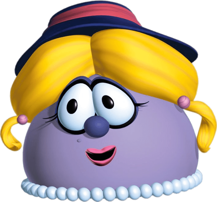 Download - Blueberry From Veggie Tales (708x660), Png Download