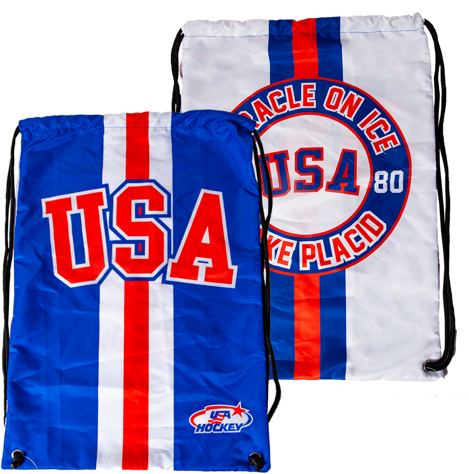 Miracle On Ice® Drawstring Bag - Usa Hockey (1000x1000), Png Download