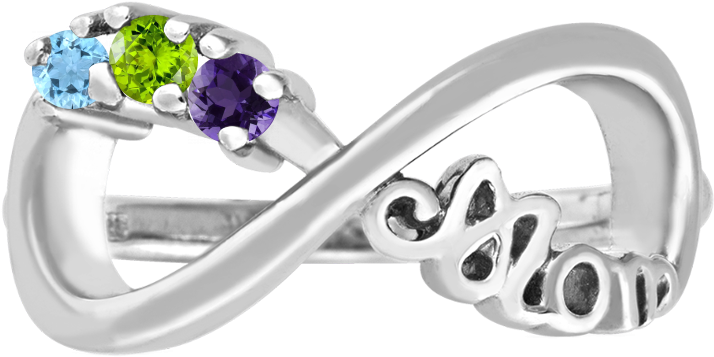 3 Stone Infinity - Pre-engagement Ring (768x785), Png Download