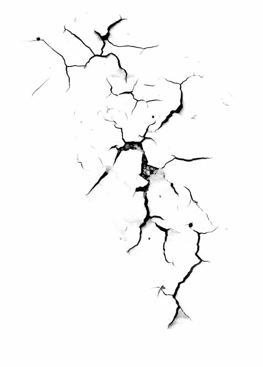 Crack Transparent Background - Sketch (537x750), Png Download