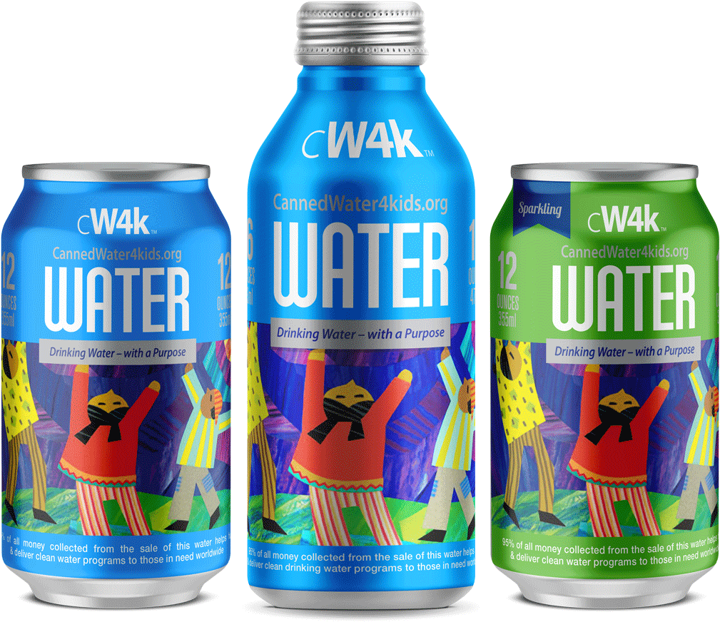 People Are Switching From Plastic Bottles To Cannedwater4kids - Drink Water In Can (1250x912), Png Download