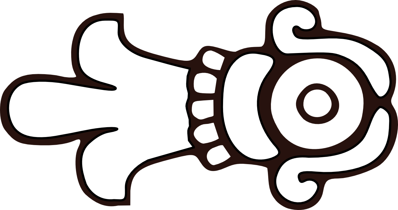 Aztec Clipart Black And White - Simbolo De Xochitl (1331x705), Png Download