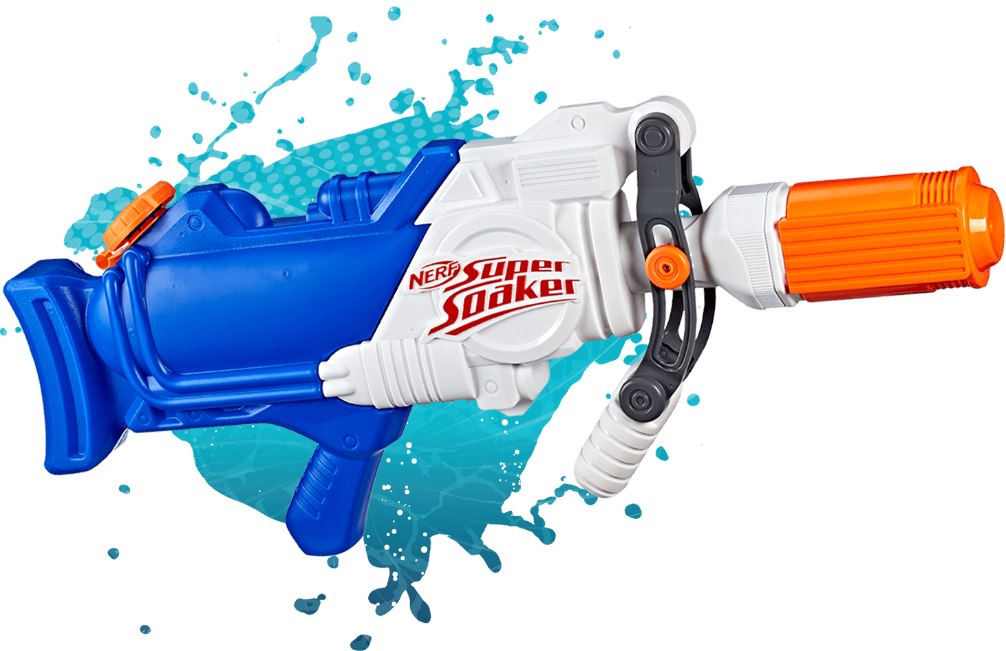 Tank Holds Up To 65 Fluid Ounces - Super Soaker (1462x947), Png Download