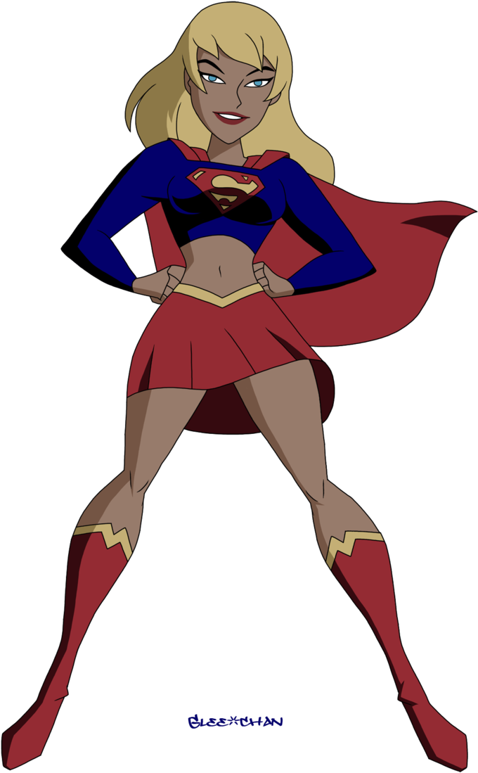Power Girl Justice League Unlimited - Supergirl Justice League Cartoon (711x1123), Png Download