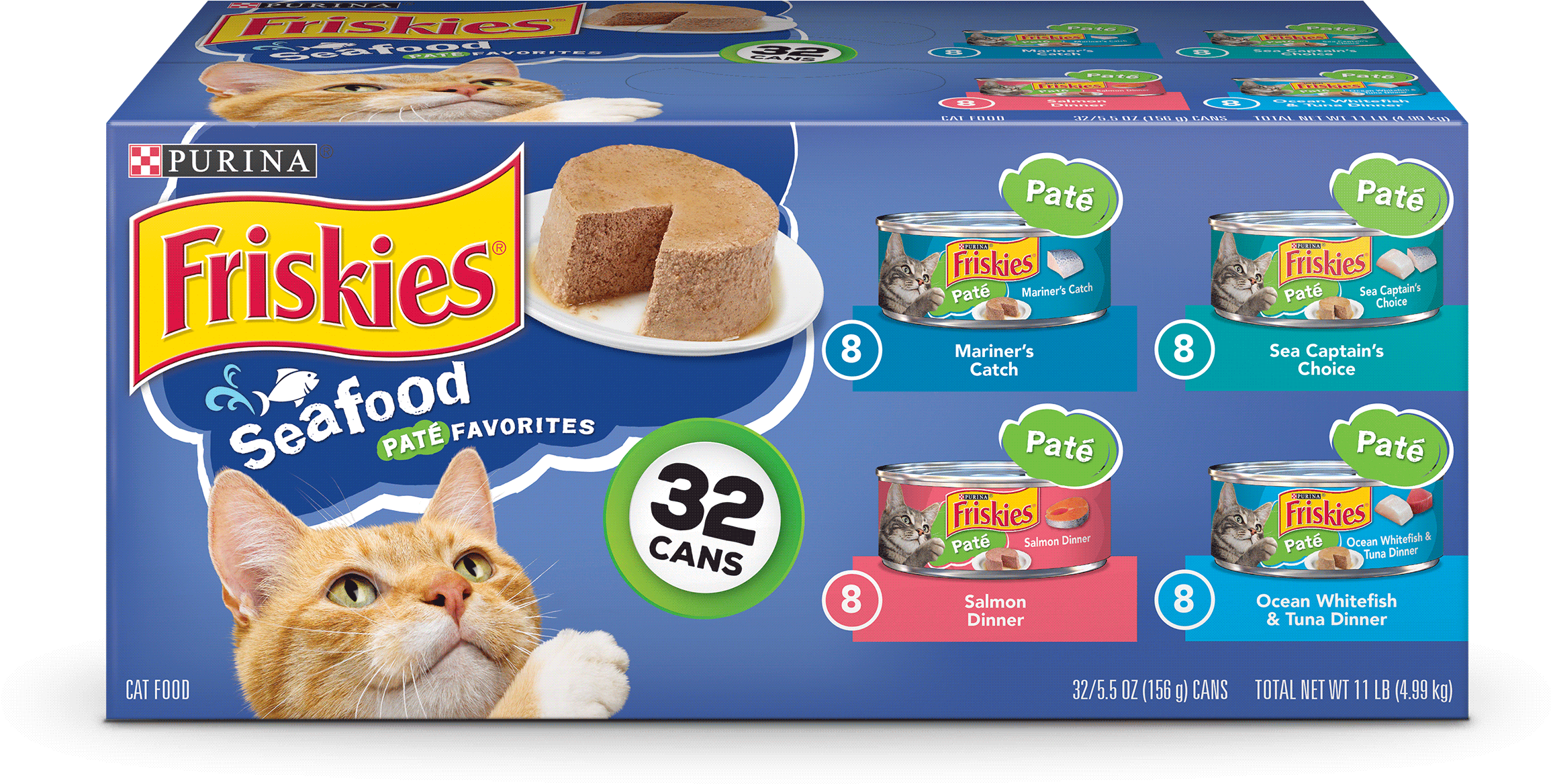 Purina Friskies Pate Wet Cat Food Variety Pack - Friskies Canned Cat Food (2400x2400), Png Download