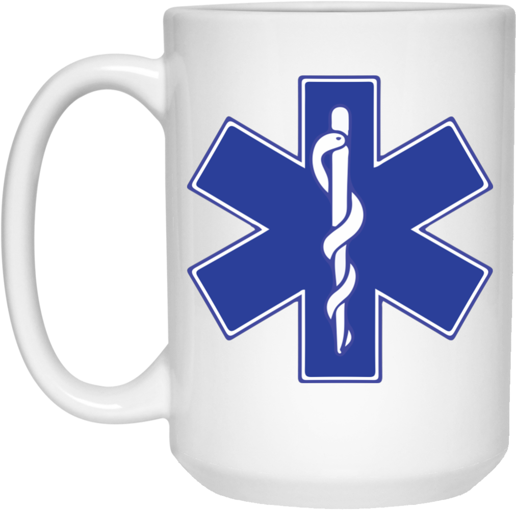 Star Of Life Blue Mug - Star Of Life (1024x1024), Png Download