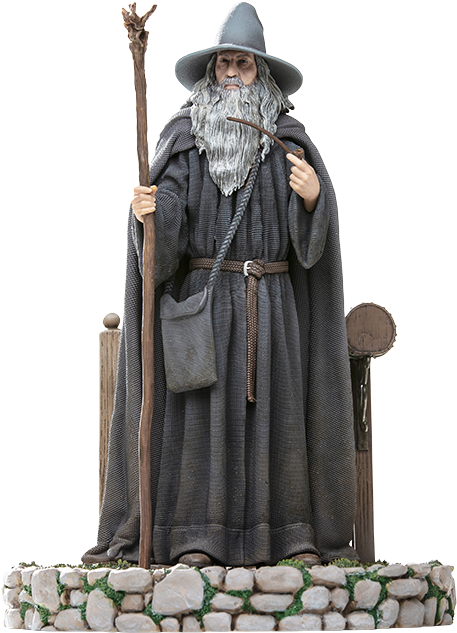 Iron Studios Gandalf Deluxe Statue - The Lord Of The Rings (480x650), Png Download