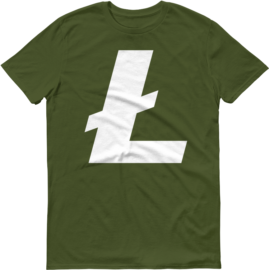 Litecoin / Ltc W T Shirt Premium City Green Crypto - T-shirt (1000x1000), Png Download
