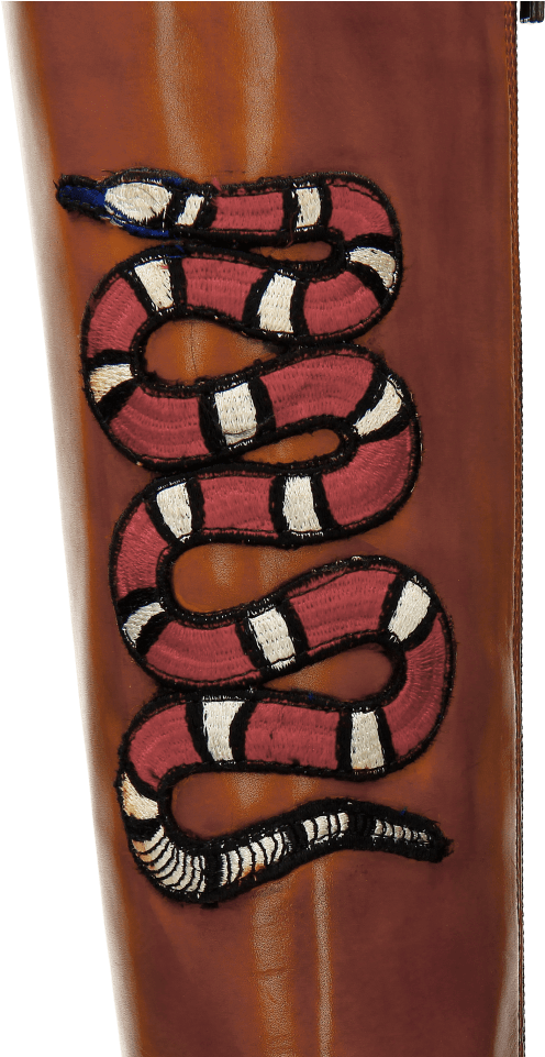 Boots Sally 59 Wood Embrodery Snake New Hrs Thick - Lip Gloss (1024x1024), Png Download
