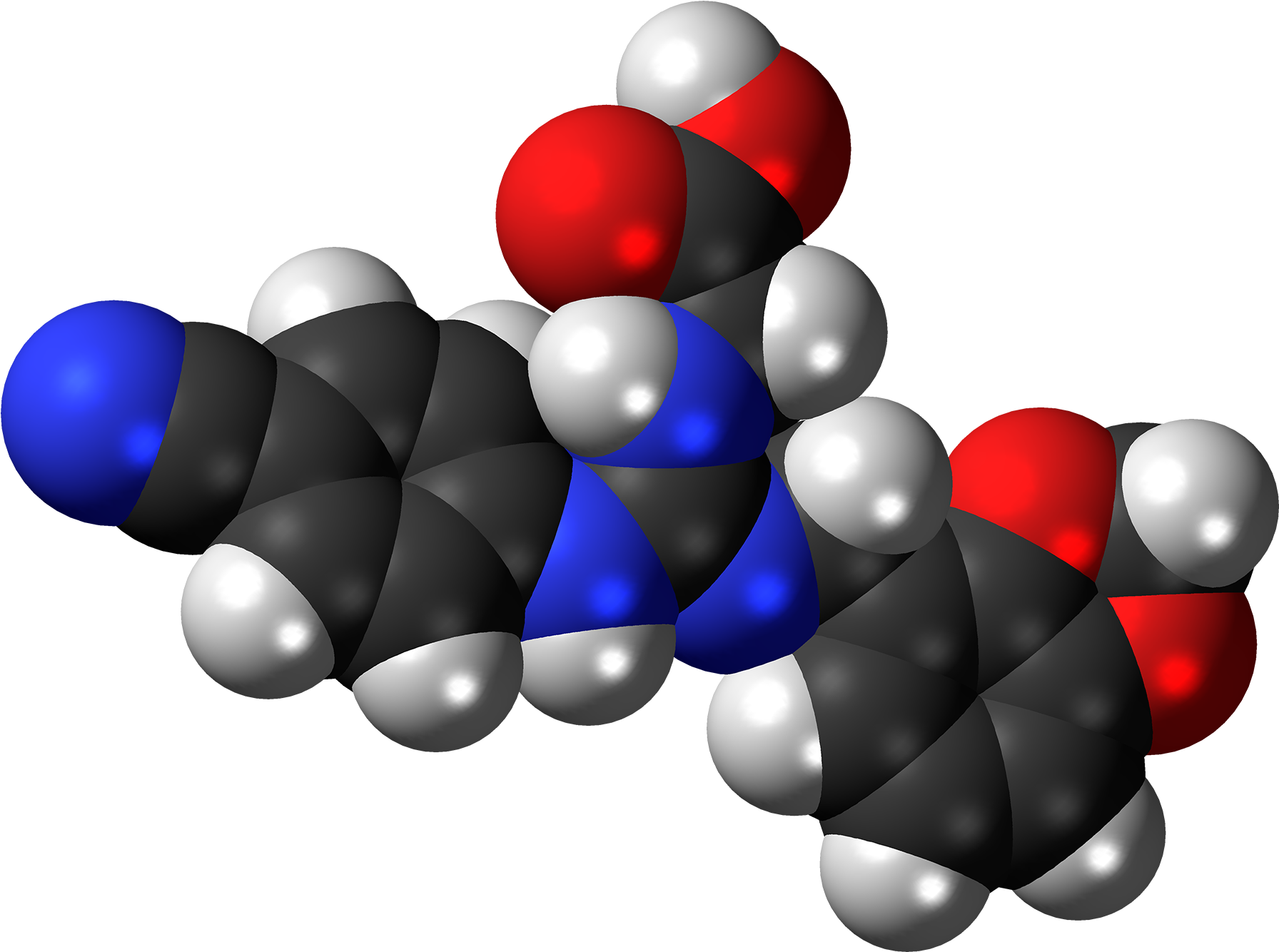 Lugduname Molecule Spacefill - Sugar Molecule Png (2000x1542), Png Download