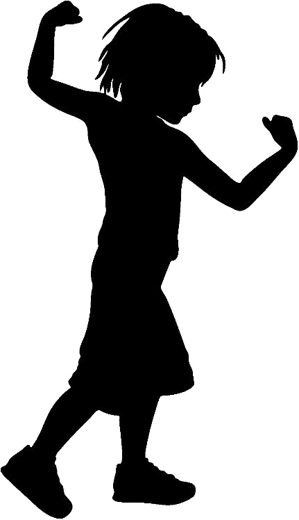 Boy Free Clipart Images, Art Clipart, Inspiration For - Kid Silhouette Clip Art (460x772), Png Download