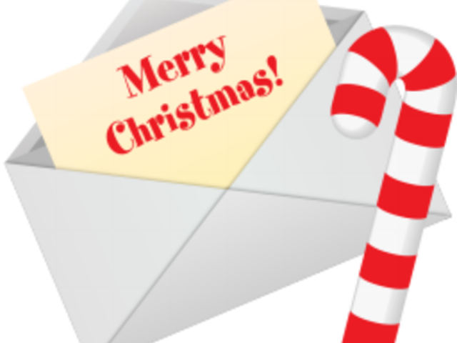 Holiday Clipart Envelope - Christmas (640x480), Png Download