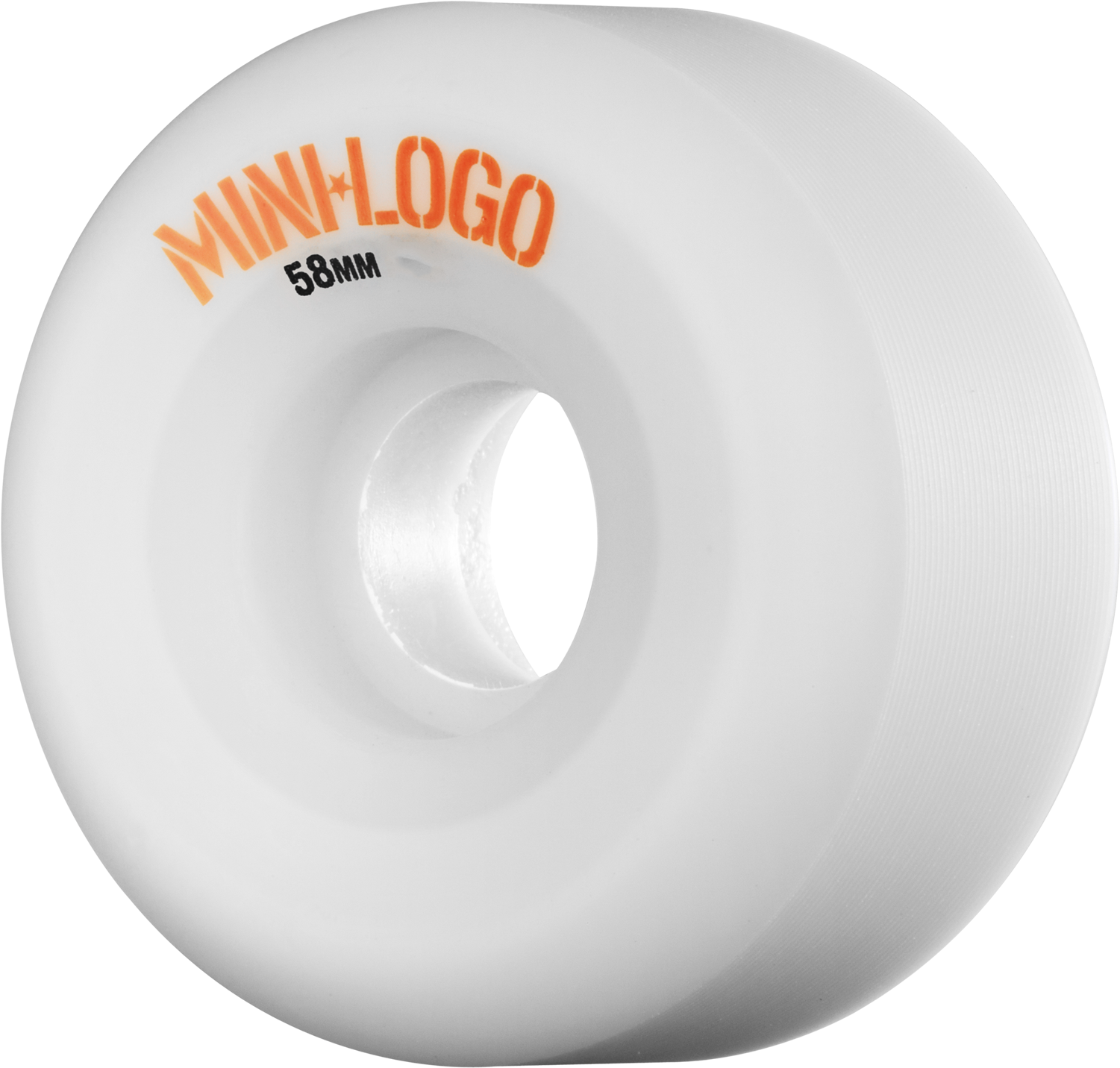 Mini Logo A-cut Wheel 58mm 101a White 4pk - Circle (1024x977), Png Download
