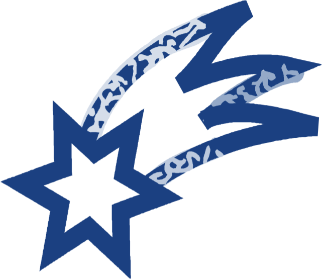 Clip Arts Related To - Shooting Star Clip Art Blue (641x555), Png Download