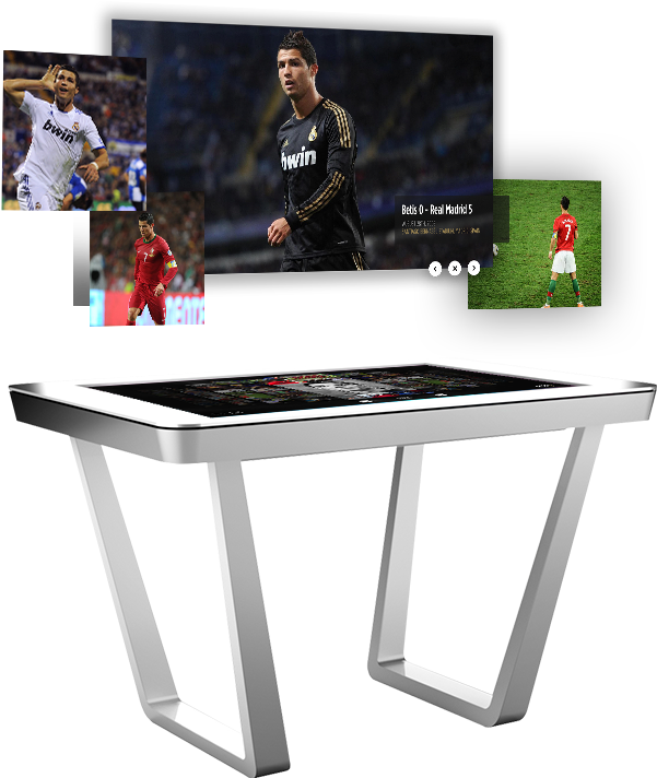 Cr7 Timeline Experience - Interactivity (616x711), Png Download